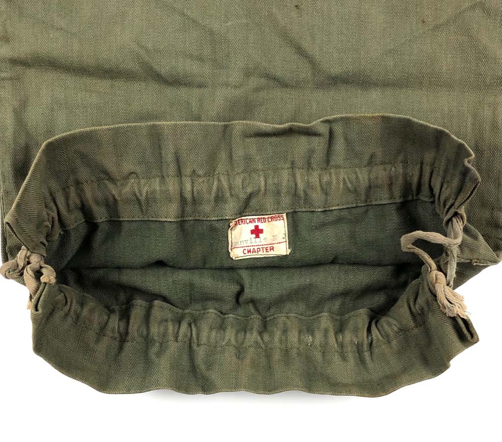 Battlefront Collectibles - WW2 US Army HBT Ditty Bag - Red Cross
