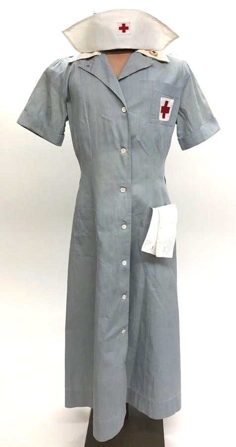 Battlefront Collectibles - WW2 US Red Cross Nurse Uniform Dress & Cap